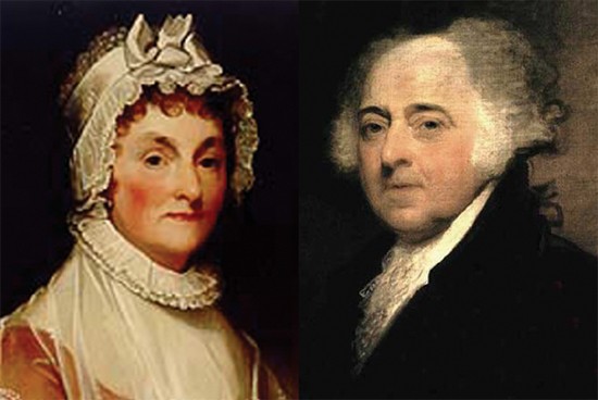 John Adams and his wife, Abigail.